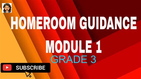 Grade Homeroom Guidance Module Youtube