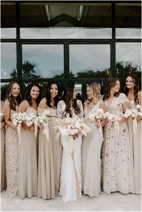 Katie Phillip Neutral Bridesmaid Dresses Bridesmaid Dresses Boho Wedding Bridesmaid Dresses
