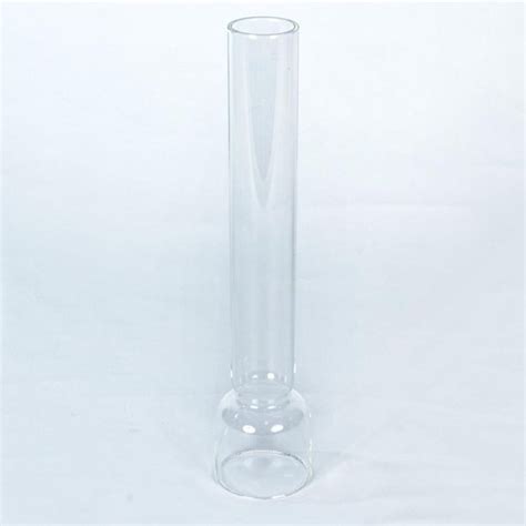 Clear Glass Lamp Chimney Replacement Hurricane Globe Measures 2 1 8 Inch Diameter Base X 10