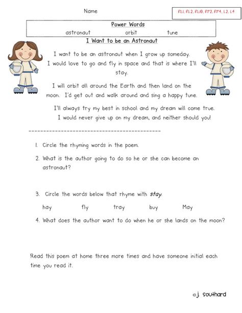 First Grade Reading Passages For Fluency