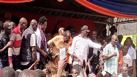 SEE HOW RAILA ODINGA WAS FORCED TO END HIS RALLY AFTER PAID UDA GOONS