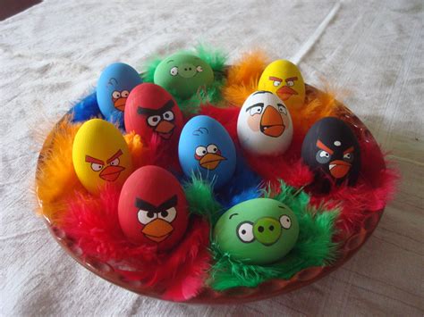 Angry Birds Easter Eggs Diy With Acrylic Paint Cool Easter Eggs