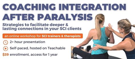 Sci Rehab Continuing Education Coaching Integration After Paralysis