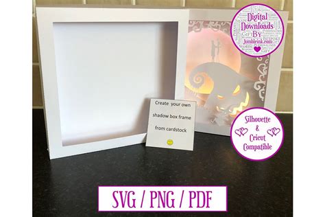 Scalable Card Shadow Box Frame Template (Graphic) by Jumbleink Digital