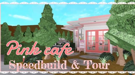 Bloxburg Pink Cafe Speedbuild Iimxlody Youtube