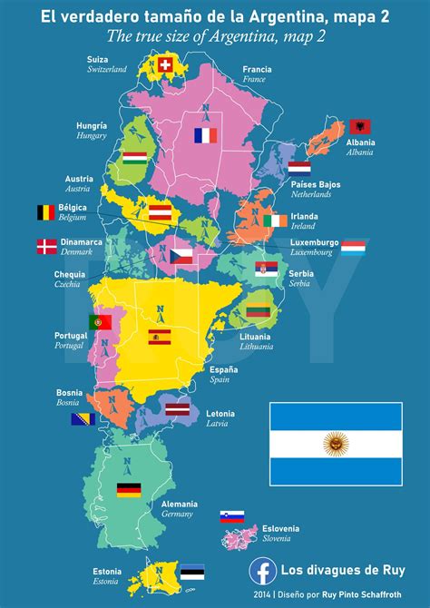 The True Size Of Argentina Vivid Maps