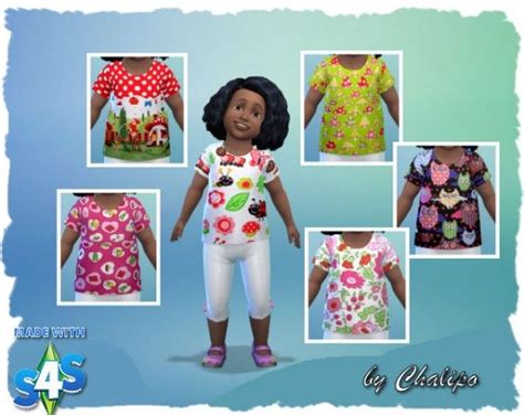All4sims Toddlers Shirts By Oldbox • Sims 4 Downloads Sims 4 Sims