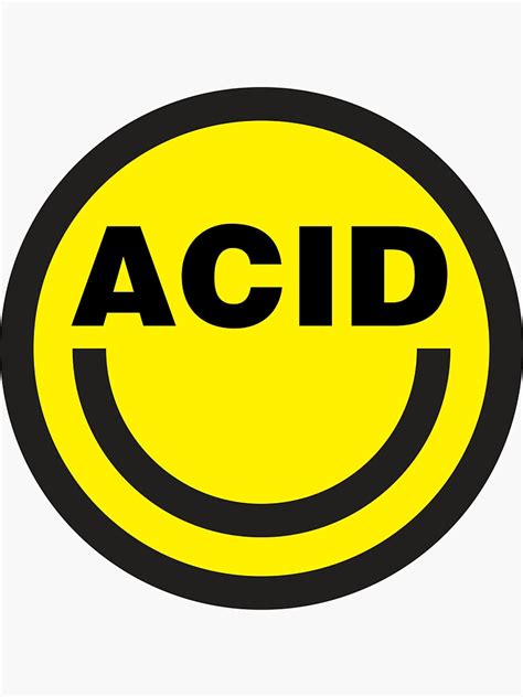 Acid House Sticker For Sale By Nostunts Redbubble