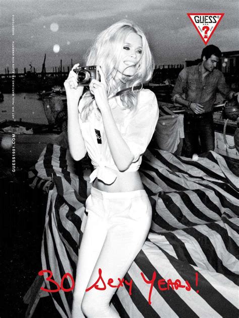 claudia schiffer for guess 30th anniversary
