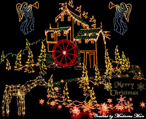 Free Animated Christmas Pictures Animated Christmas House Lights