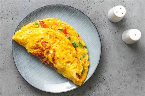 Easy Vegetarian Omelet With Bell Peppers Recipe