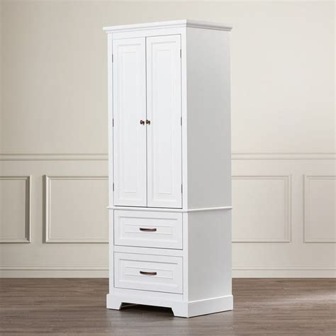 Vasagle free standing bathroom cabinet with drawer, 23.6 x 11.8 x 31.5 inches white cupboard wooden chest storage cabinet. Alcott Hill Prater 24" x 62" Free Standing Cabinet & Reviews | Wayfair | Pantry storage cabinet