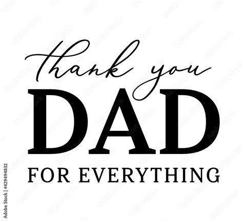 Thank You Dad For Everything Thank You Card Fathers Day Fathers