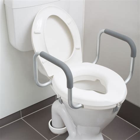 Allied Medical Raised Toilet Seat With Armrests