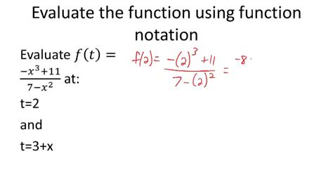 Evaluating Functions Example 1 Video Algebra Ck 12 Foundation