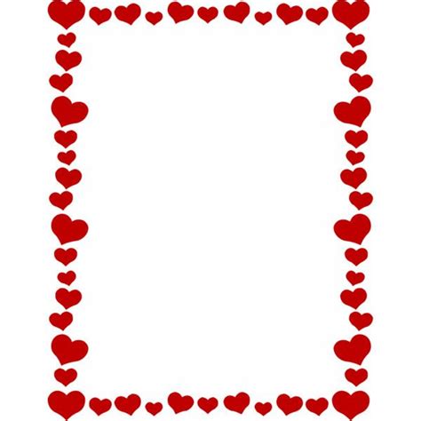 Hearts Border Liked On Polyvore Featuring Frames Filler