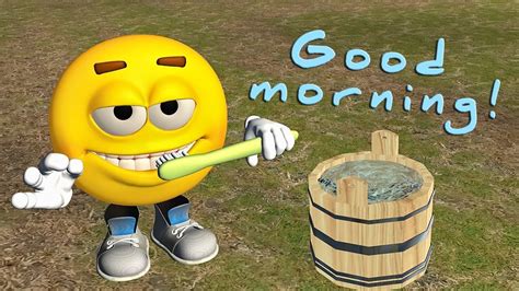 Funny Good Morning Video Emoji Wishes Good Morning Youtube