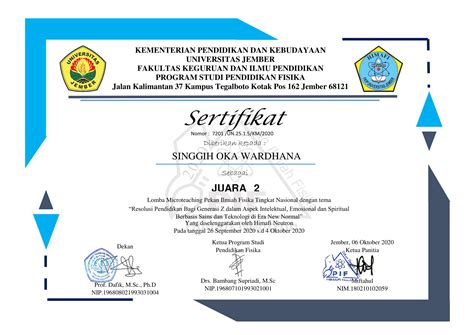 S1 Pendidikan Kimia FMIPA Universitas Negeri Surabaya