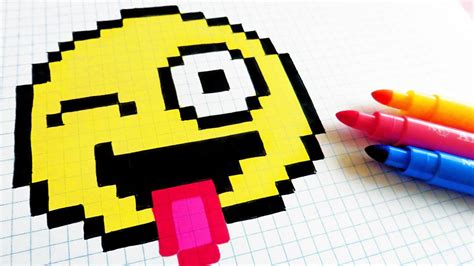 Handmade Pixel Art How To Draw Emoji Pixelart Pixel
