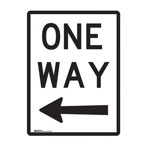 One Way Left Road Signs Express Safety
