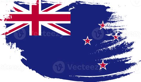 New Zealand Flag With Grunge Texture 12056472 Png