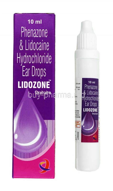 Buy Lidozone Ear Drops Lidocaine Phenazone Online