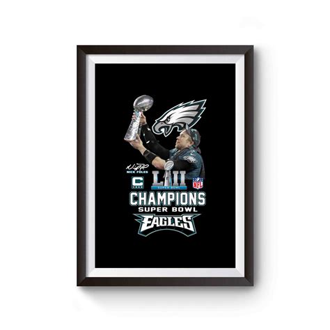 Super Bowl 52 Champions Nick Foles Philadelphia Eagles Poster