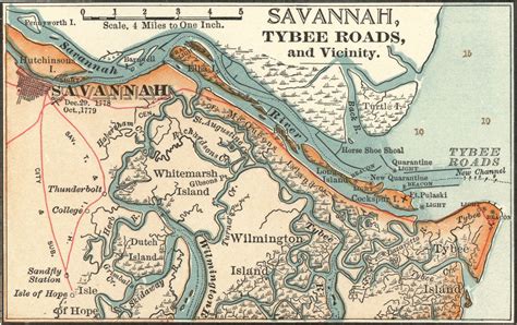 Map Of Savannah Ga