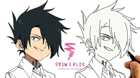 How To Draw Ray From The Promised Neverland Step By Step رسم انمي