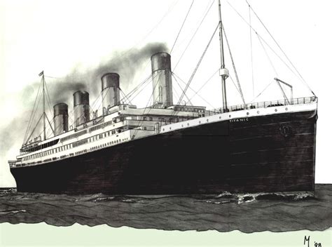How To Draw The Titanic In 2020 Titanic Art Drawings Vrogue Co
