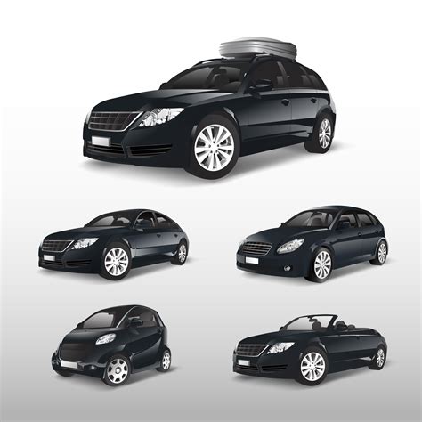 Set Of Various Models Of Black Car Vectors Download Free Vectors