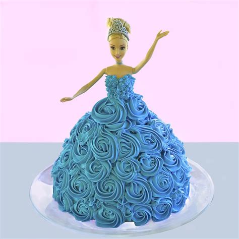 Barbie Birthday Cake Barbie Theme Cake Yummy Cake