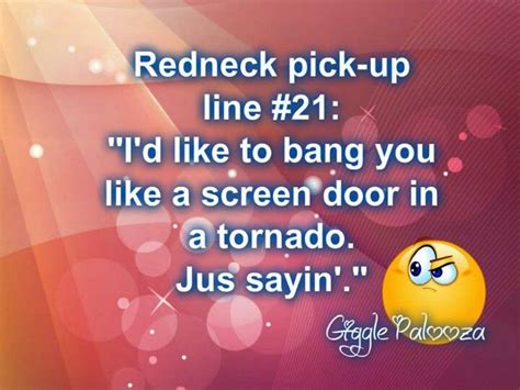 pin by judy dale on just sayin and fun stuff redneck humor redneck pick up lines redneck