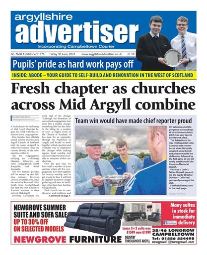Argyllshire Advertiser Magazine 30 Jun 2023 Back Issue