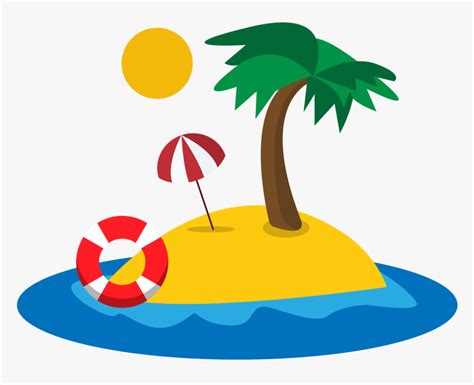 Transparent Beach Clipart Png Island Cartoon Png Png Download Kindpng