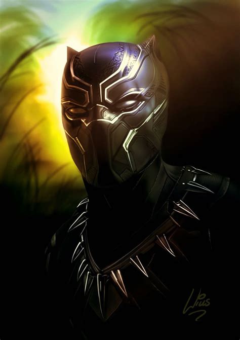 Beautiful Black Panther Art Credit To Richard Williams Rmarvelstudios