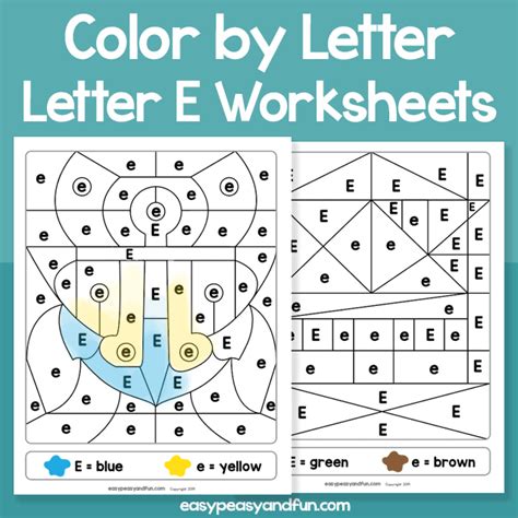 Color By Letter Alphabet Worksheets Pack Letter Recognition