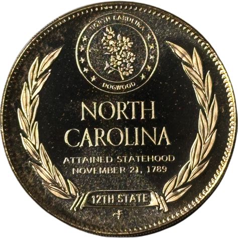 Medal State Of The Union North Carolina United States Numista