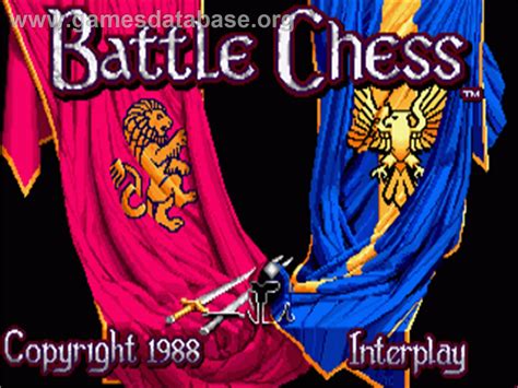 Battle Chess Commodore Amiga Artwork Title Screen
