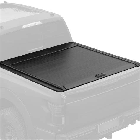 5ft Aluminum Retractable Hard Truck Bed Tonneau Cover With Lock And Drain Tube Compatible With