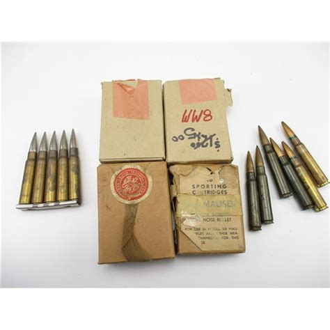 Factory Military Assorted 8mm Mauser Ammo Switzers Auction