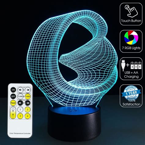 3d Led Optical Illusion Lamp Abstract 3d Optical Illusions Optical Illusions Illusions