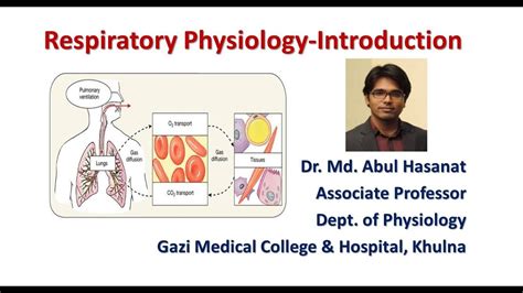 Respiratory Physiology Lecture 1 English Version By Dr Hasanat Youtube