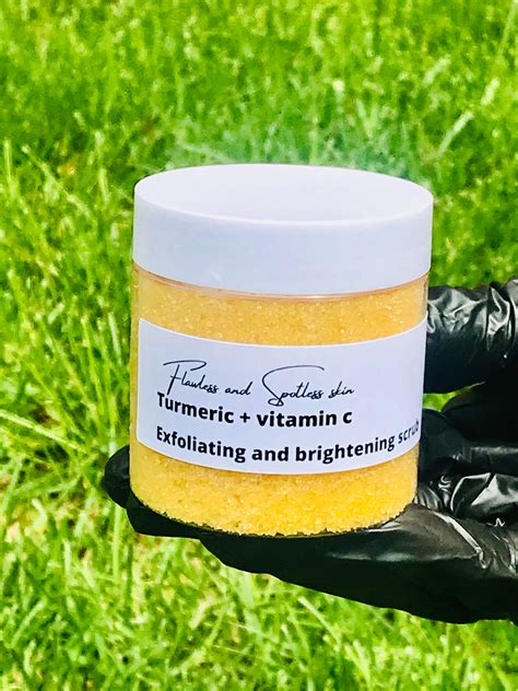 Turmeric Face Scrub Dark Spots Remover Glowing And Smooth Etsy