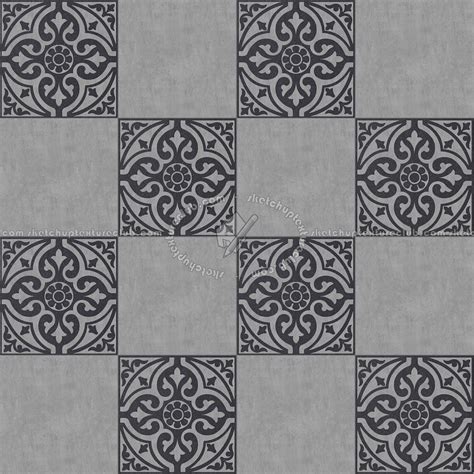 Victorian Cement Floor Tile Texture Seamless 13826