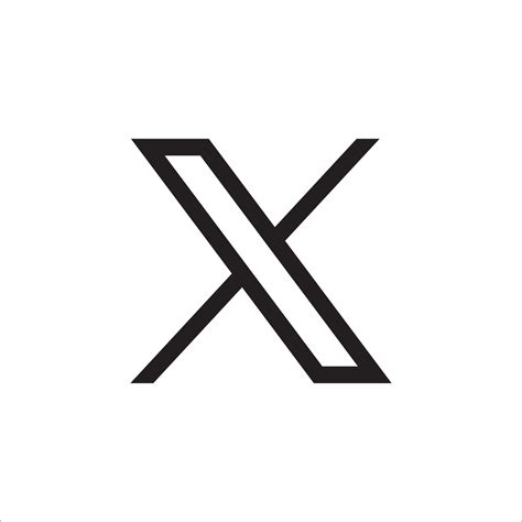 social medios de comunicación X logo negro y blanco Vector en Vecteezy