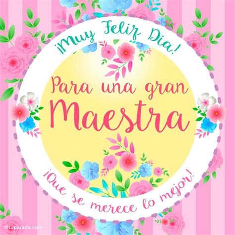 Tarjeta Para Una Maestra Especial Día Del Maestro Tarjetas Postales