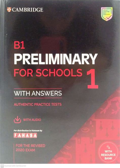 B1 Preliminary For Schools 1 For The Revised 2020 Exam Students Book