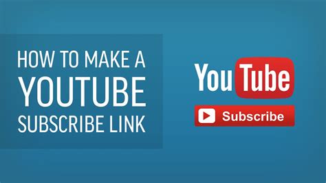 How To Make A Youtube Subscribe Link Easily Youtube