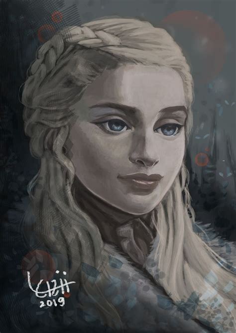 Artstation Daenerys Targaryen Leizii Art Mother Of Dragons